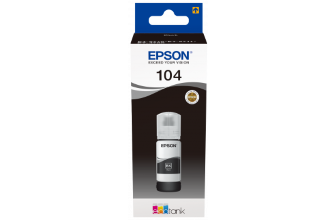 Epson inktflesje 104 Zwart C13T00P140 - Inktcartridge