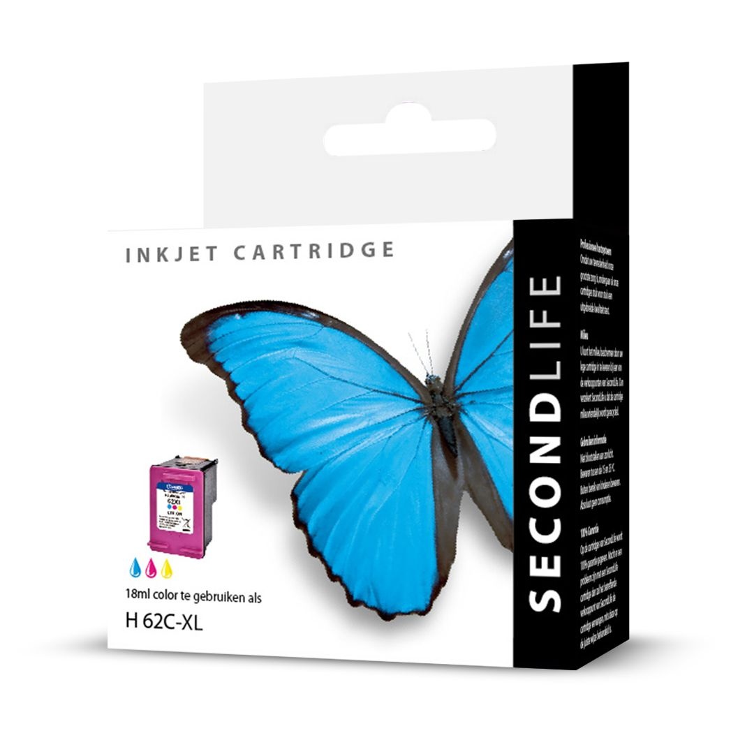 SecondLife HP 62 XL Color - Inktcartridge