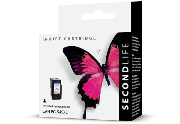 SecondLife Canon PG 545 XL Zwart - Inktcartridge