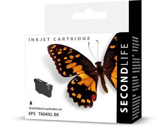 SecondLife Epson 604 XL Zwart - Inktcartridge