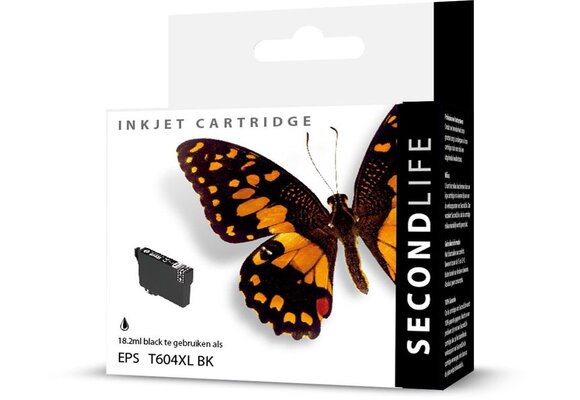 SecondLife Epson 604 XL Zwart - Inktcartridge