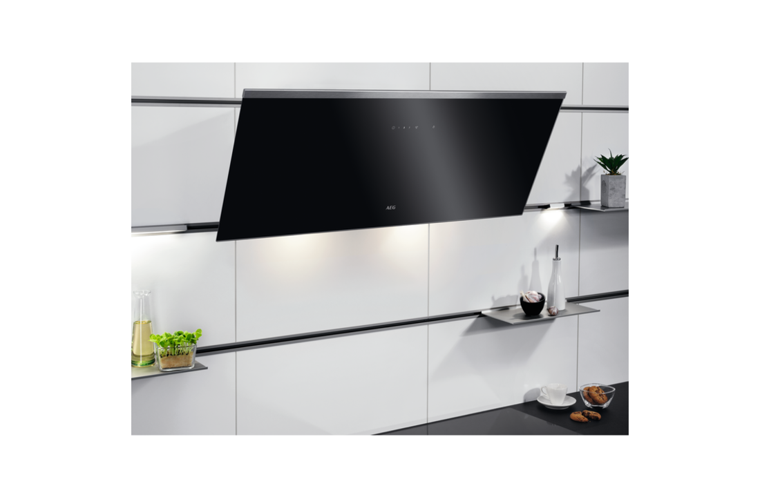 AEG DVE5961HB - Verticale schouw afzuigkap 90 cm.