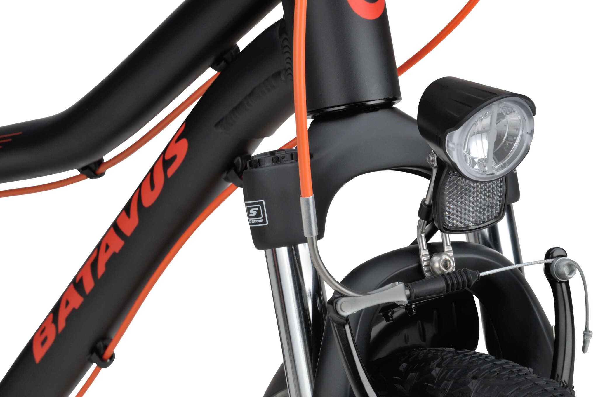 Batavus Booster HR3 24 inch Jongens - Black/Red-orange