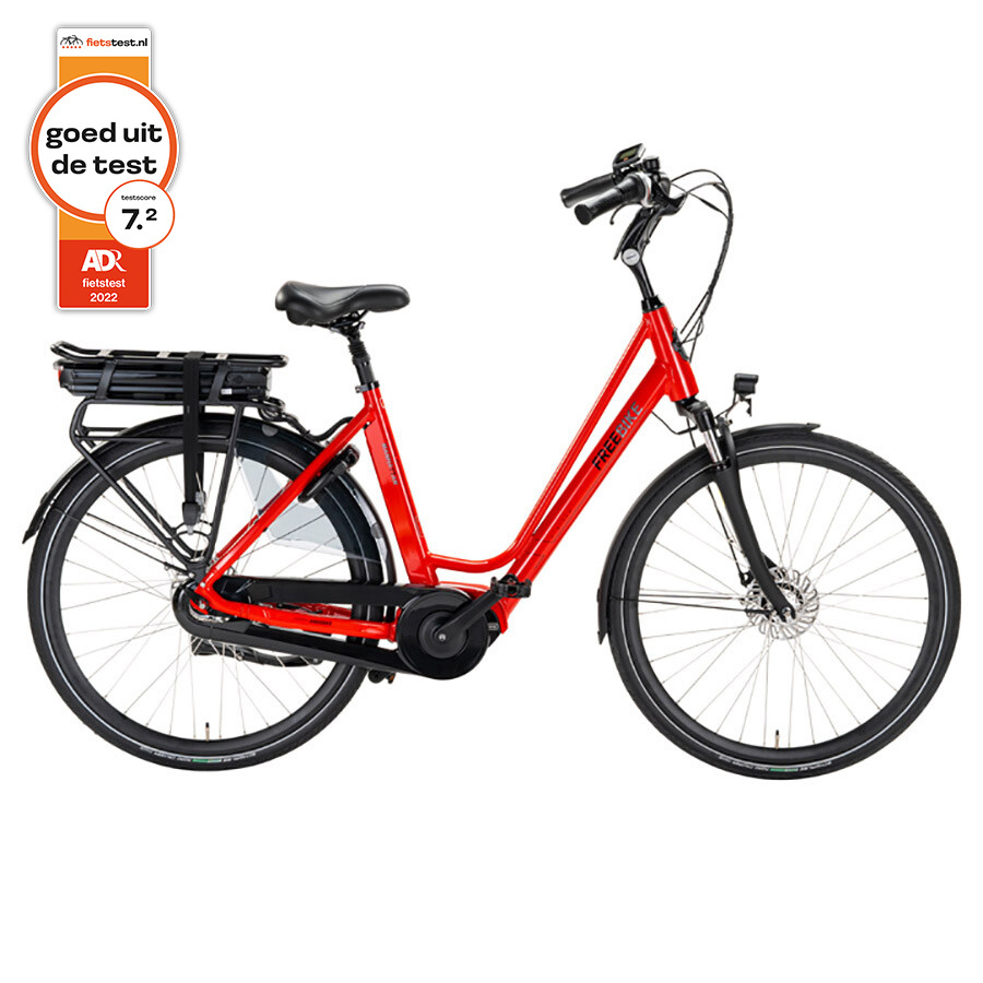 Freebike Manhattan M200 D7 375 Wh dames - Racing Red