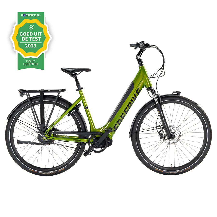 Freebike Brooklyn Mono M420 630Wh dames - Glossy green