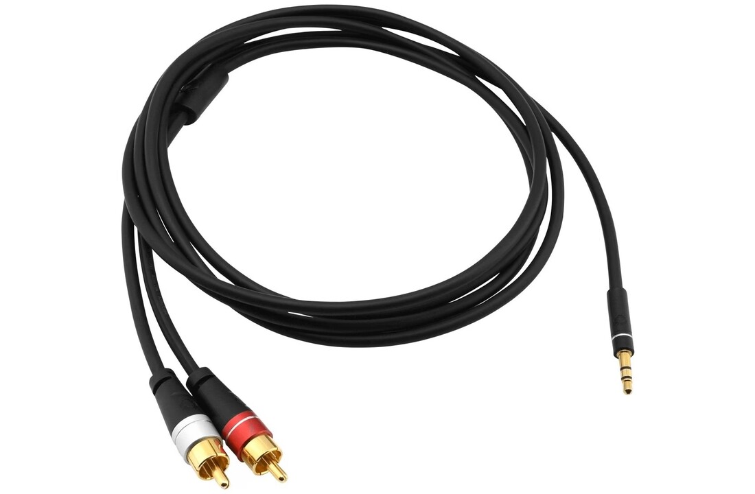 Oehlbach D1C33191 SL Audiokabel 3.5mm 2x RCA 2,0M Zwart