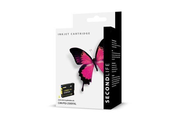 SecondLife Canon PGI 2500 XL Geel - Inktcartridge