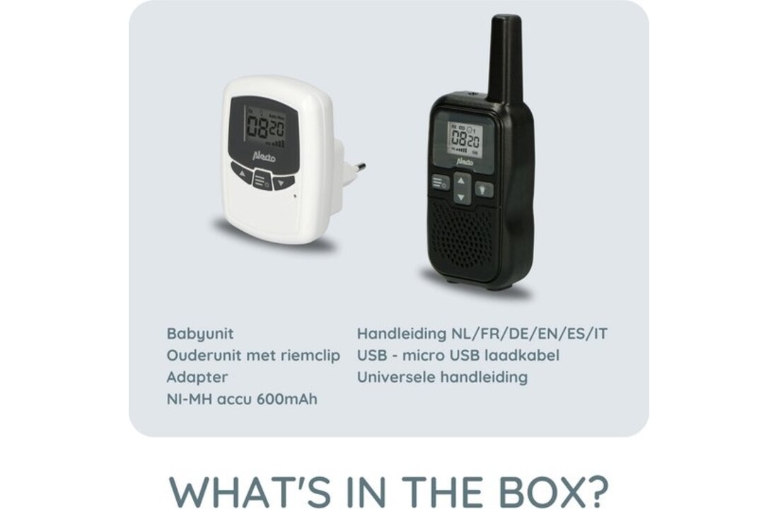 Alecto DBX80BK - Babyfoon