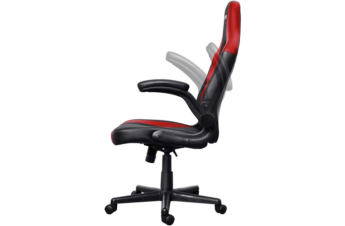 Trust GXT 703R Riye Zwart Rood Gaming Stoel PIEST