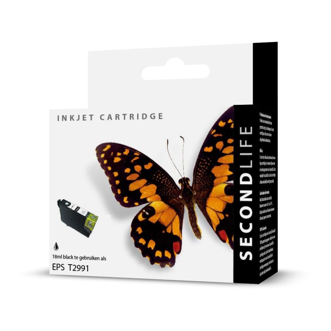 SecondLife T2991 Epson 29 XL zwart - Inktcartridge