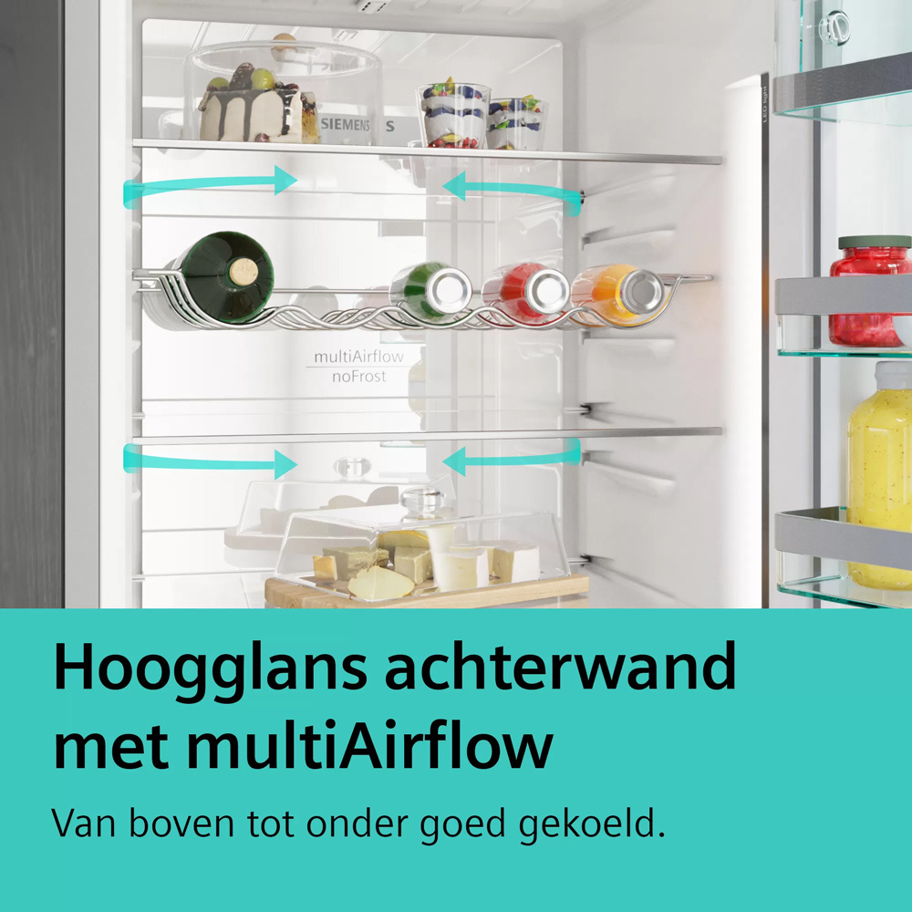 Siemens iQ300 KG36N2WCF - Vrijstaande koel-vriescombinatie wit.