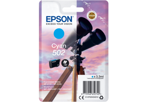 Epson 502 Cyan - Inktcartridge