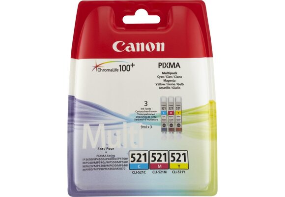 Canon CLI-521 3 kleuren - Inktcartridge