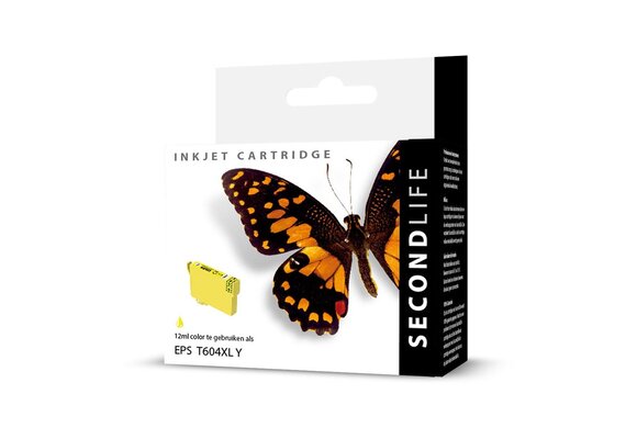 SecondLife Epson T604 XL Yellow - Inktcartridge