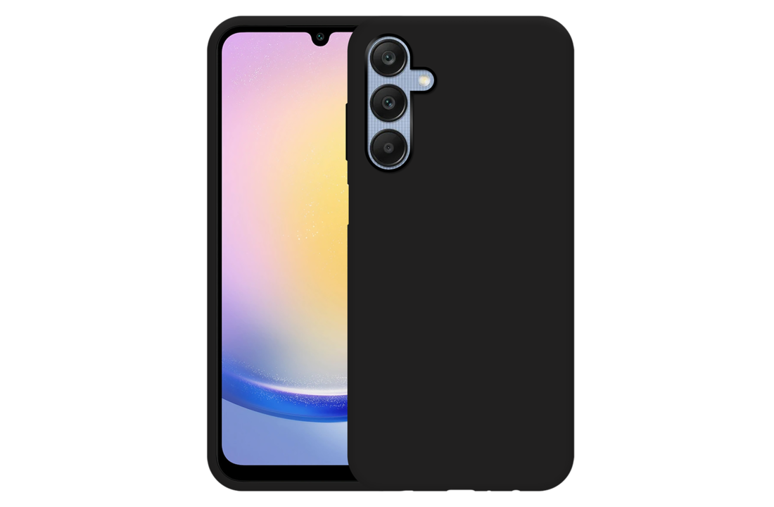 Just In Case Samsung Galaxy A25 TPU Rubber Case Zwart - Beschermhoes