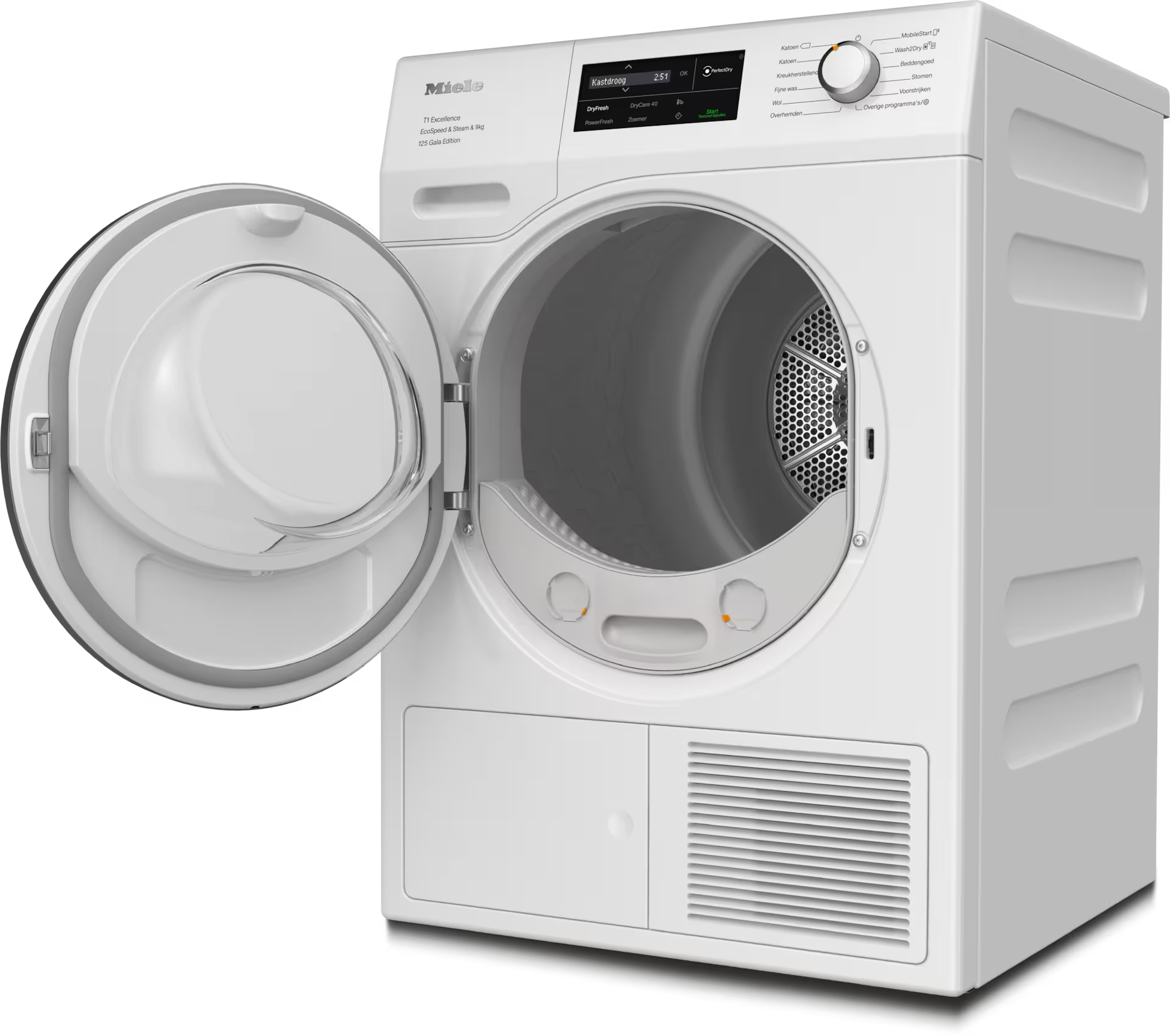 Miele TEL695WP 125 Gala Edition Lotuswit - T1 Warmtepompdroger.