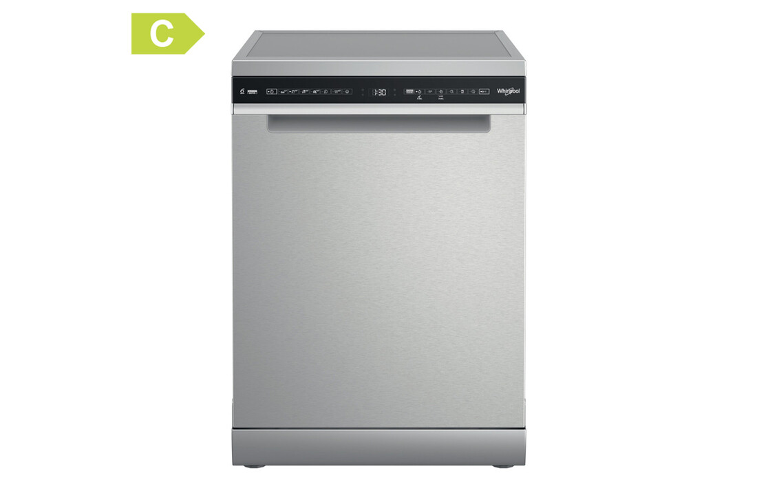 Whirlpool W7F HS41 X RVS - Vrijstaande vaatwasser.