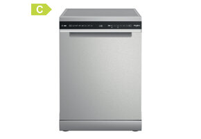 Whirlpool W7F HS41 X RVS - Vrijstaande vaatwasser.