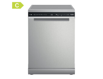Whirlpool W7F HS41 X RVS - Vrijstaande vaatwasser.