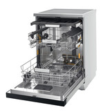 Whirlpool W7F HS41 X RVS - Vrijstaande vaatwasser.
