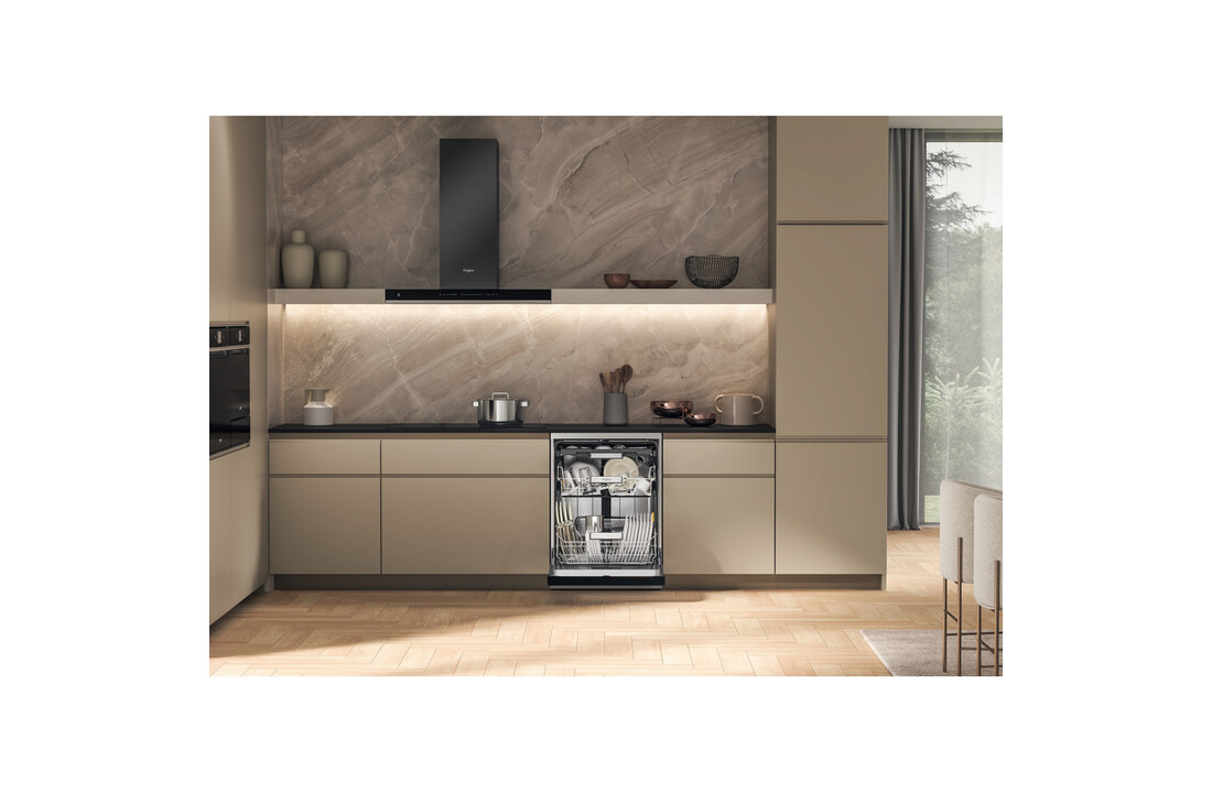 Whirlpool W7F HS41 X RVS - Vrijstaande vaatwasser.