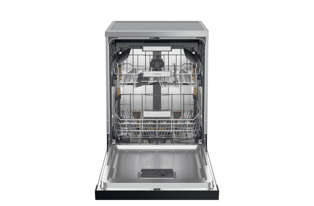 Whirlpool W7F HS41 X RVS - Vrijstaande vaatwasser.