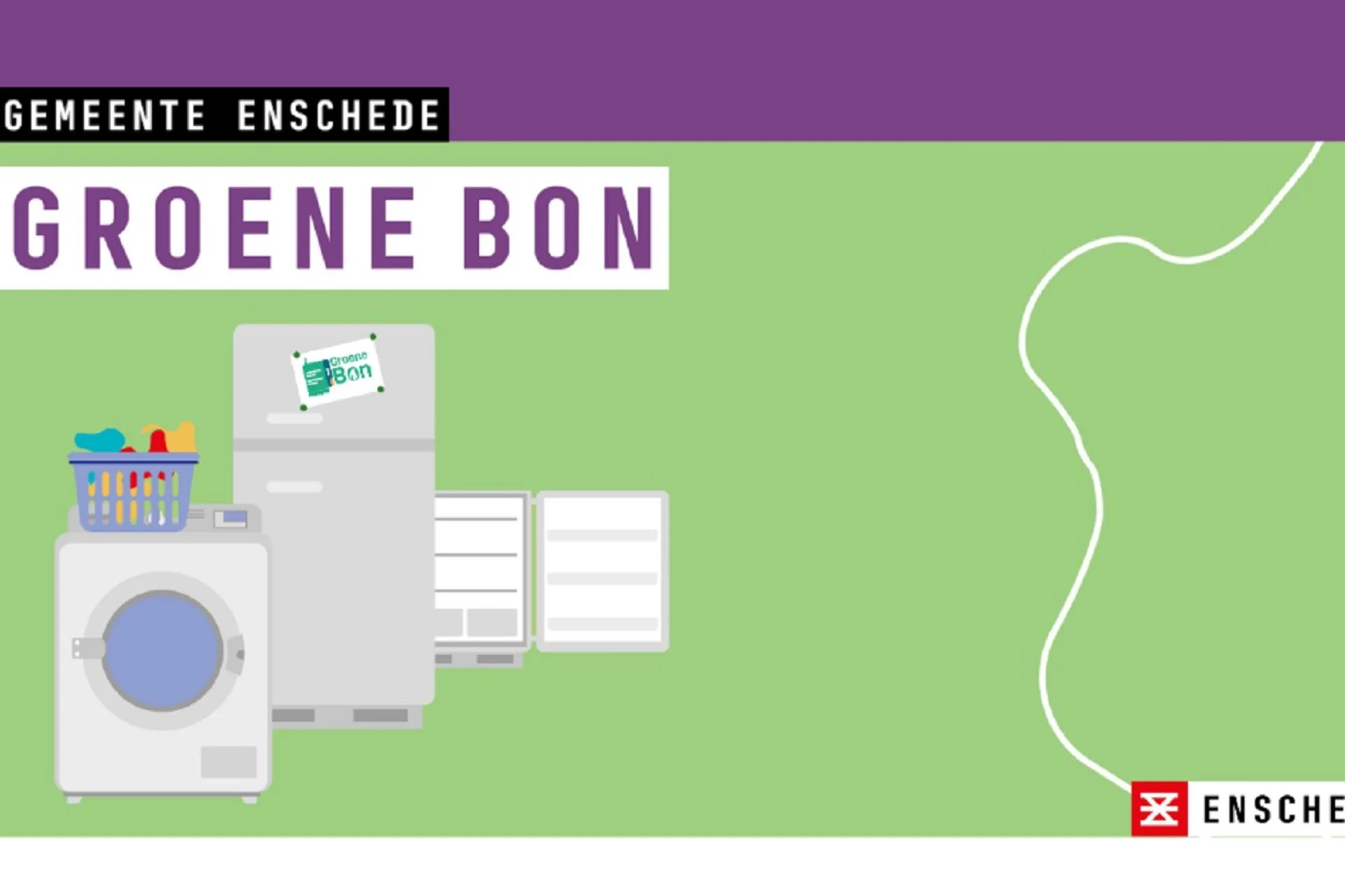 PIEST werkt mee aan de Groene Bon van de gemeente Enschede voor een nieuwe energiezuinige wasmachine, koelkast of vriezer!