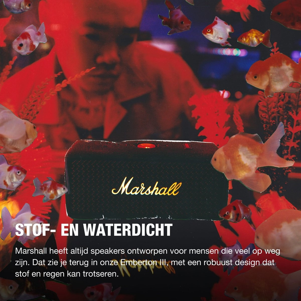 Marshall Emberton III Black Brass - Draadloze speaker