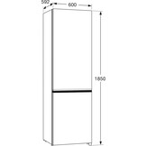 ETNA KCV385NRVS - Koel-vriescombinatie RVS.