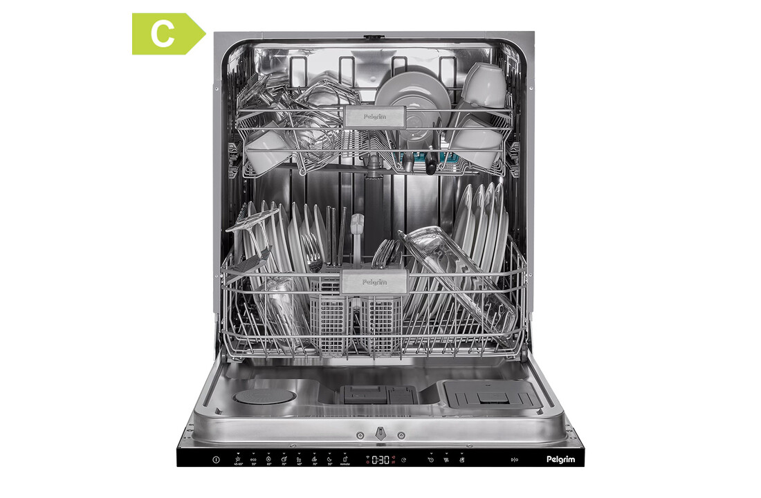 Pelgrim GVWC290L - volledig geïntegreerde inbouw vaatwasser.