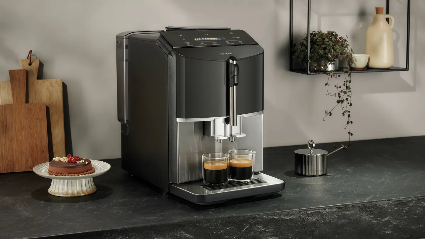 Siemens TF305EF9 Espresso volautomaat EQ300 extraKlasse Donker inox.