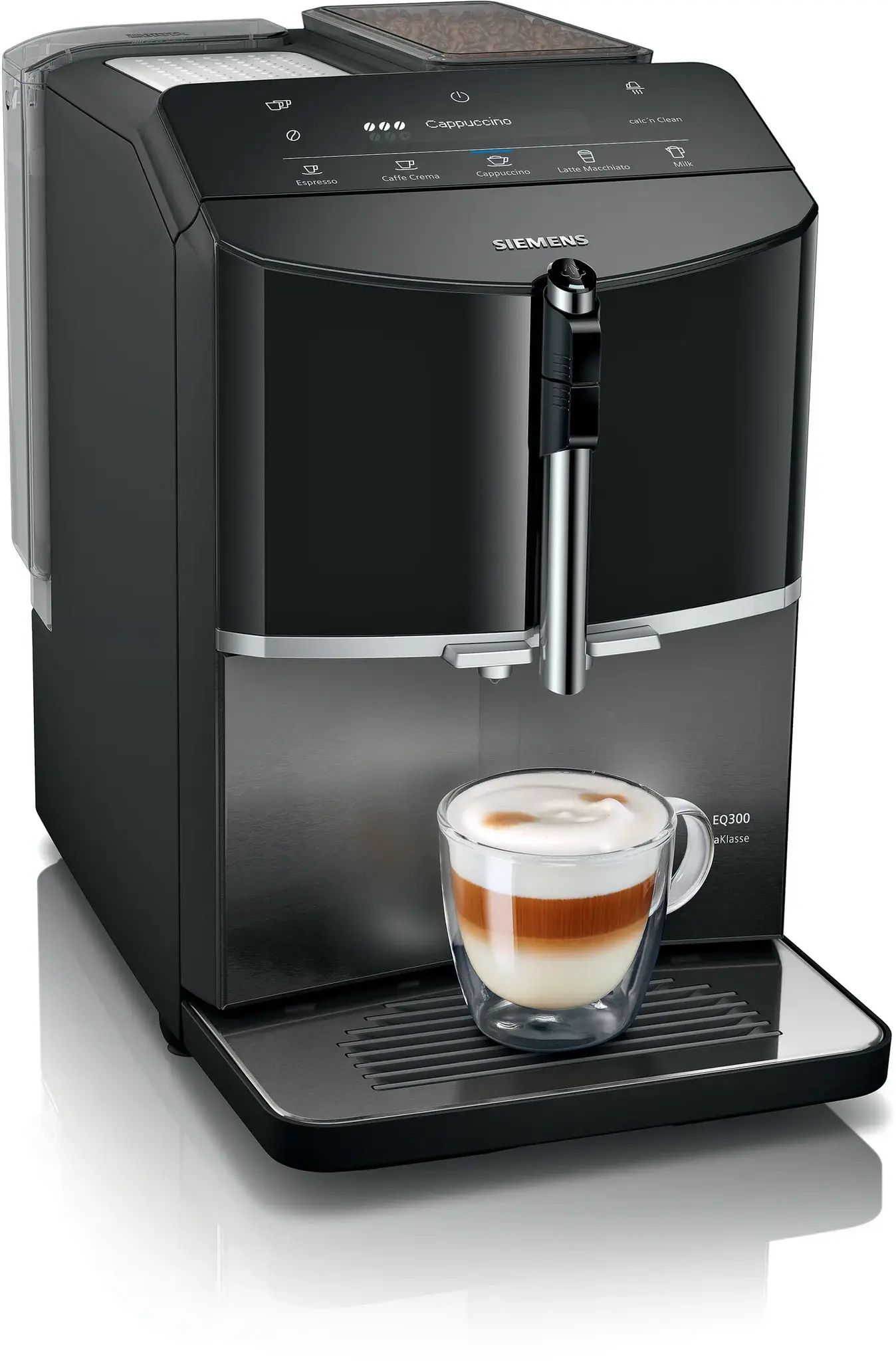 Siemens TF305EF9 Espresso volautomaat EQ300 extraKlasse Donker inox.