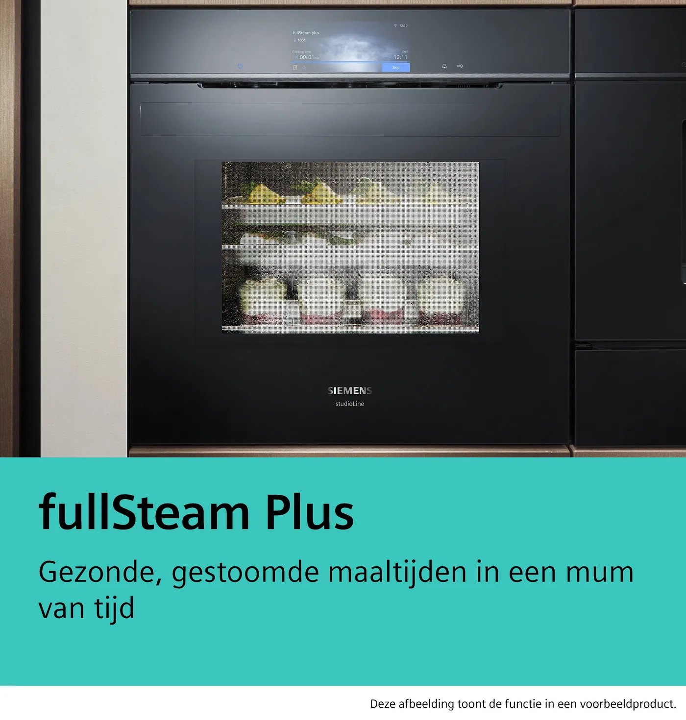 Siemens CS736GCB1F - iQ700 Compacte inbouw oven met volwaardige stoom.