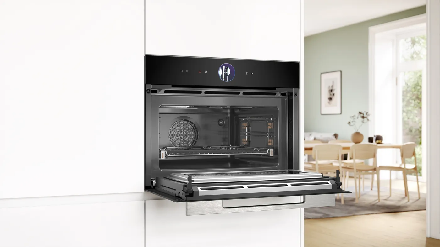 Bosch CMG736AB1F EXCLUSIV - Compacte inbouw oven met magnetron.