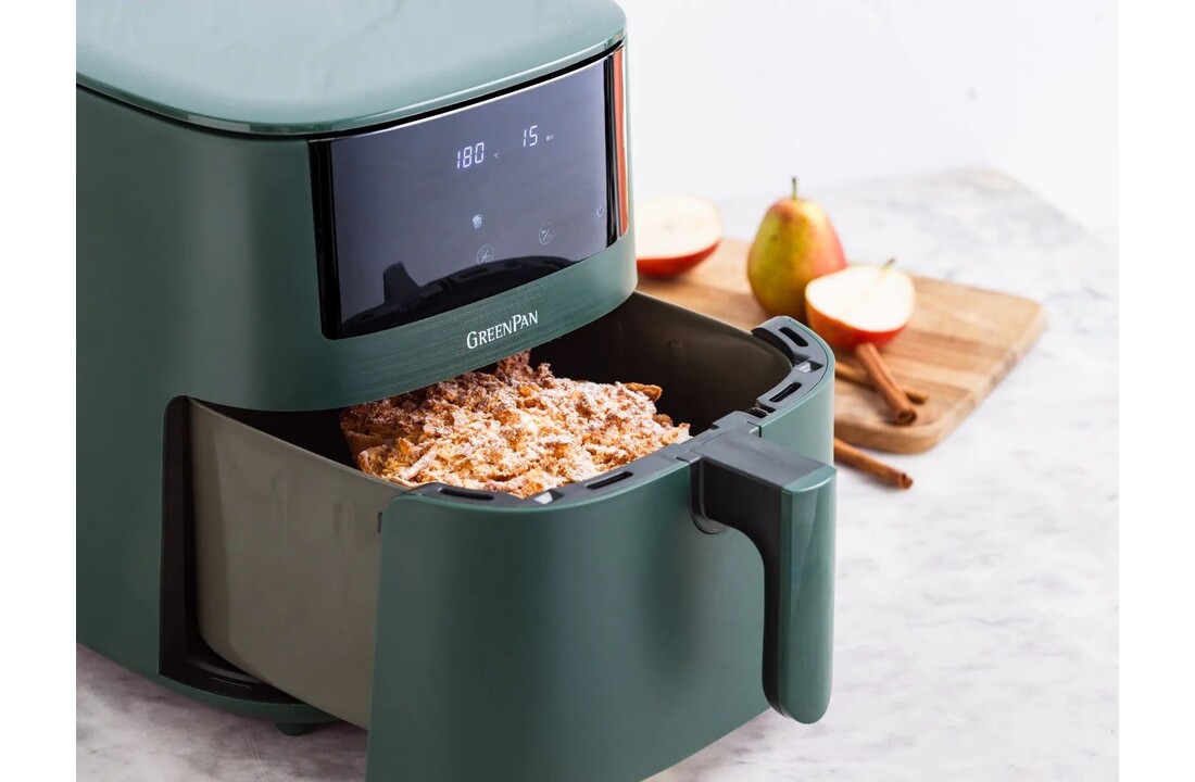GreenPan Bistro XL Pine Green - PFAS vrij - Hetelucht friteuse