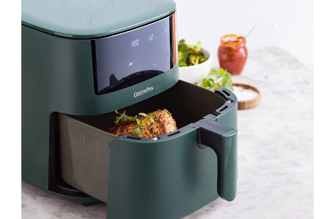 GreenPan Bistro XL Pine Green - PFAS vrij - Hetelucht friteuse