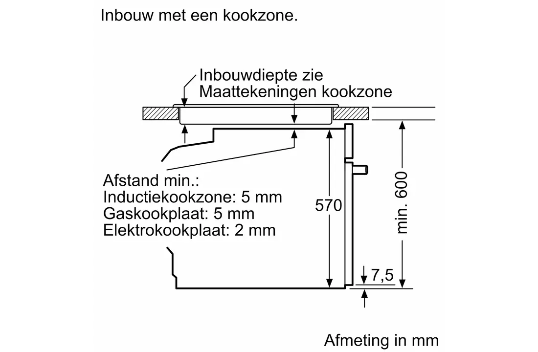 Bosch HBG3720B3 - Inbouw bakoven met pyrolyse.