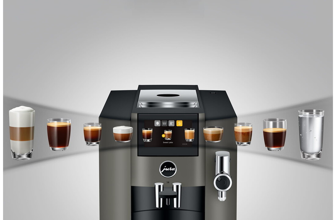 JURA S8 Dark Inox (EB) - Koffiemachine.