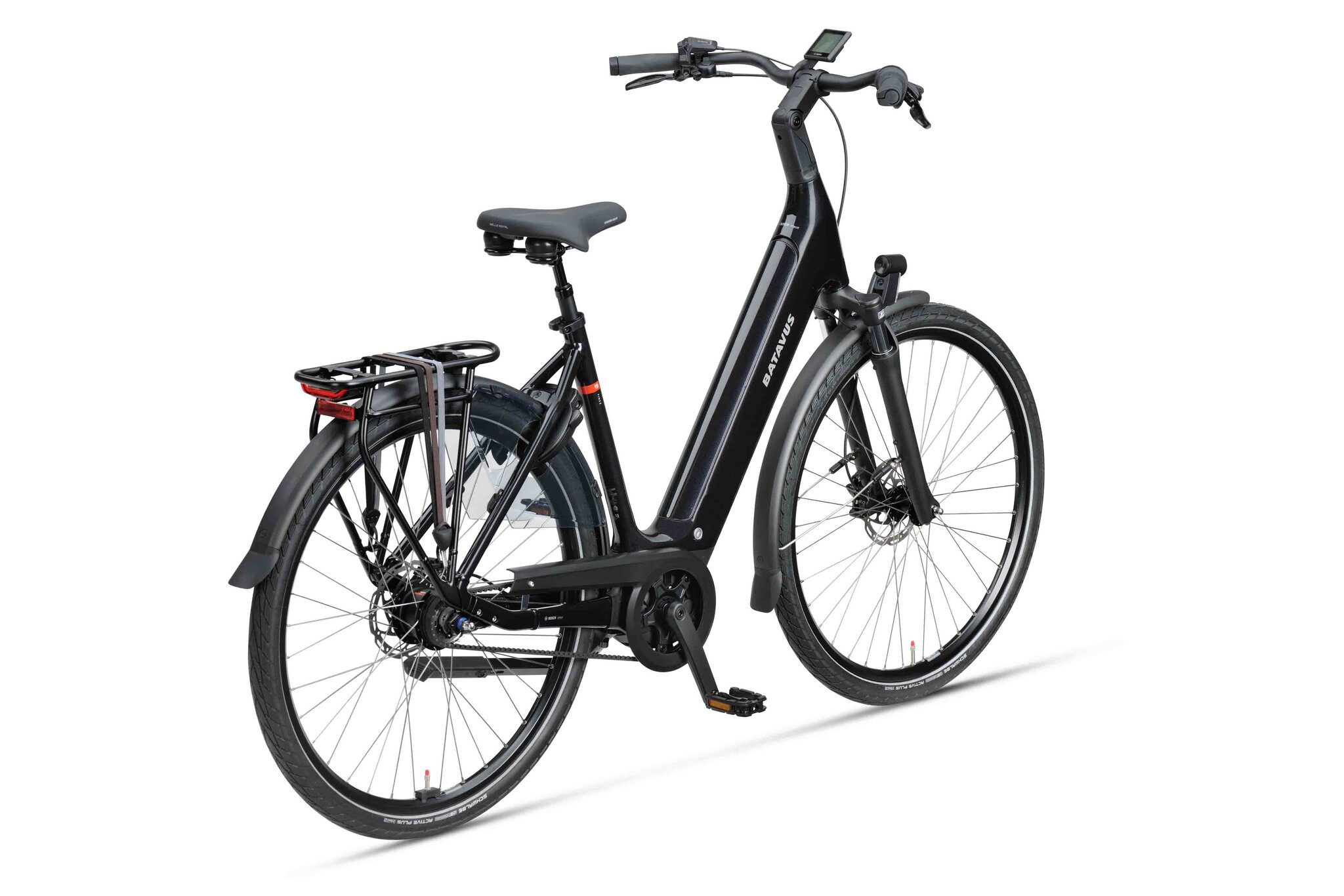 Batavus Finez E-go Power Exclusive BES3 DN8 500Wh Dames - zwart glans