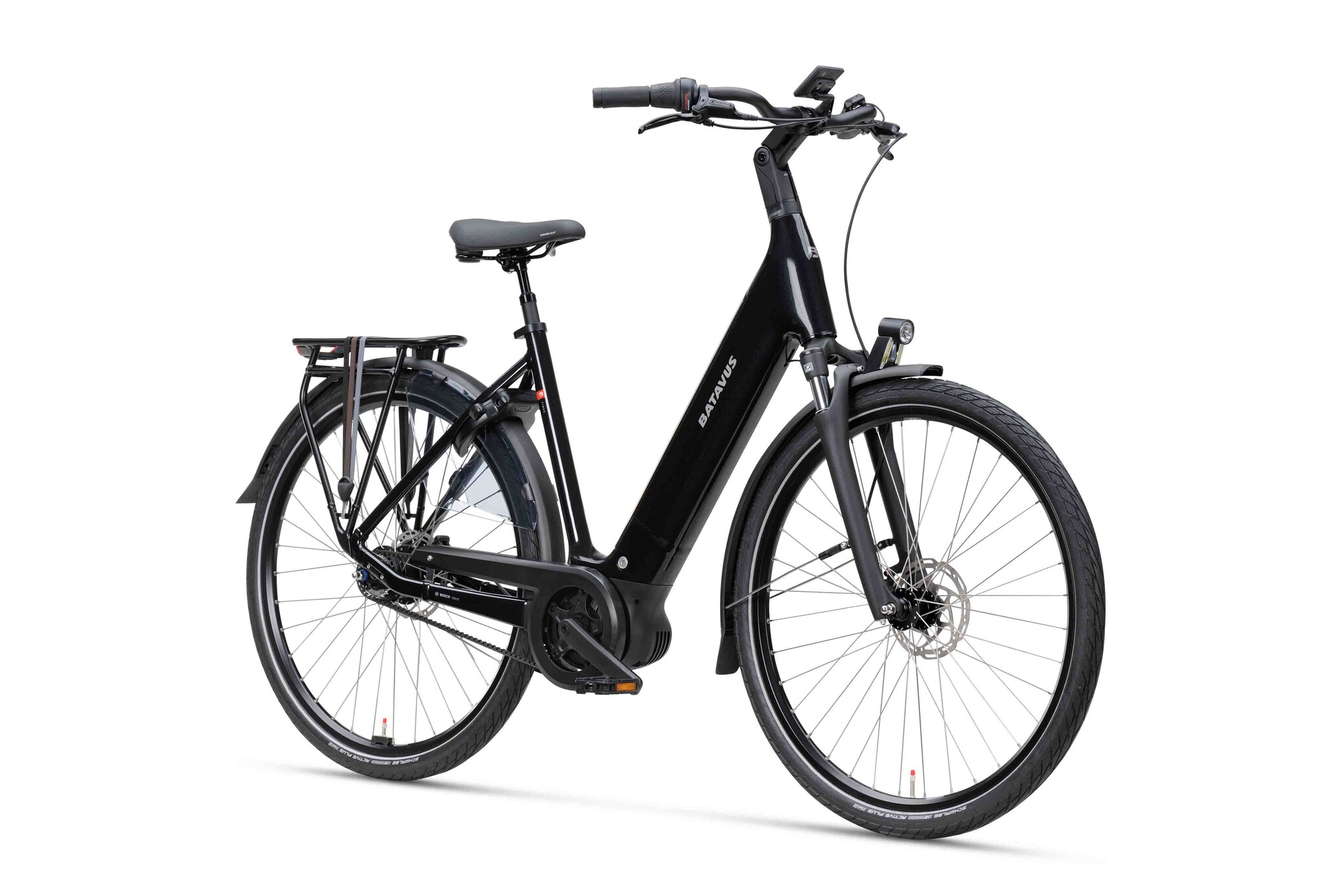Batavus Finez E-go Power Exclusive BES3 DN8 500Wh Dames - zwart glans