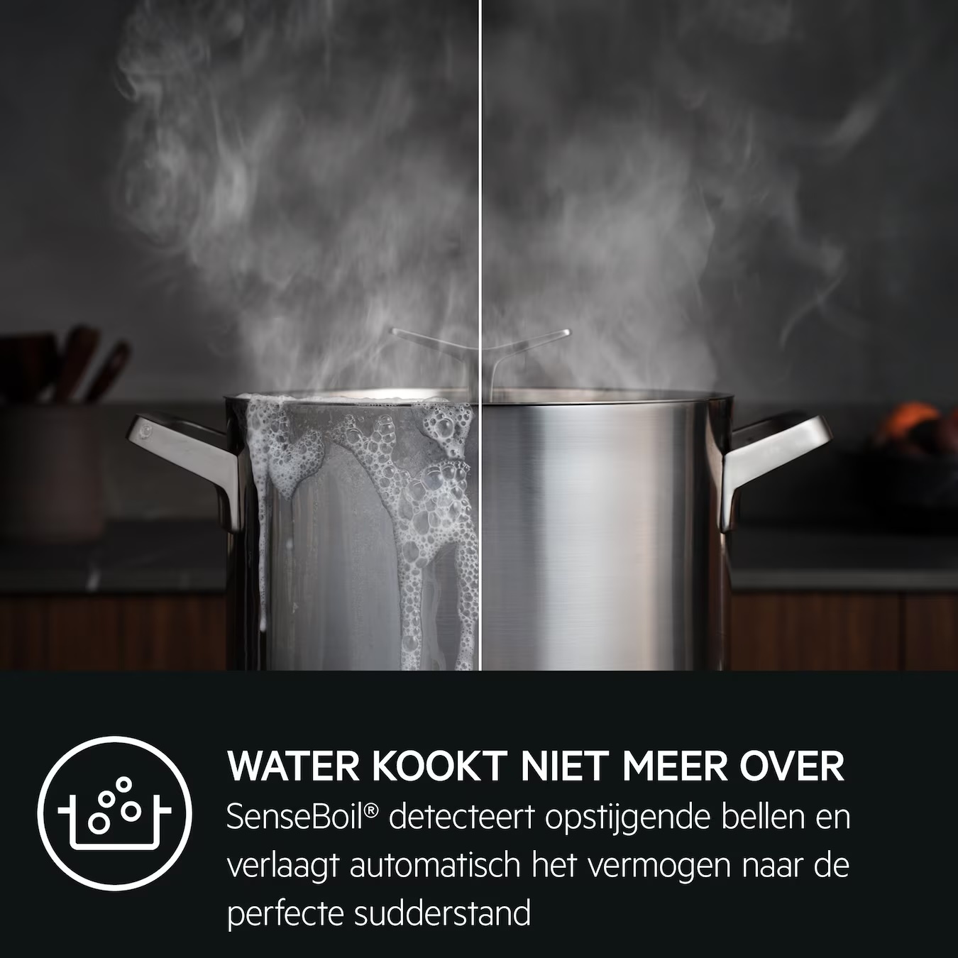 AEG TI64IB1BIZ - Inbouw inductiekookplaat Bridge SaphirMatt 60 cm.