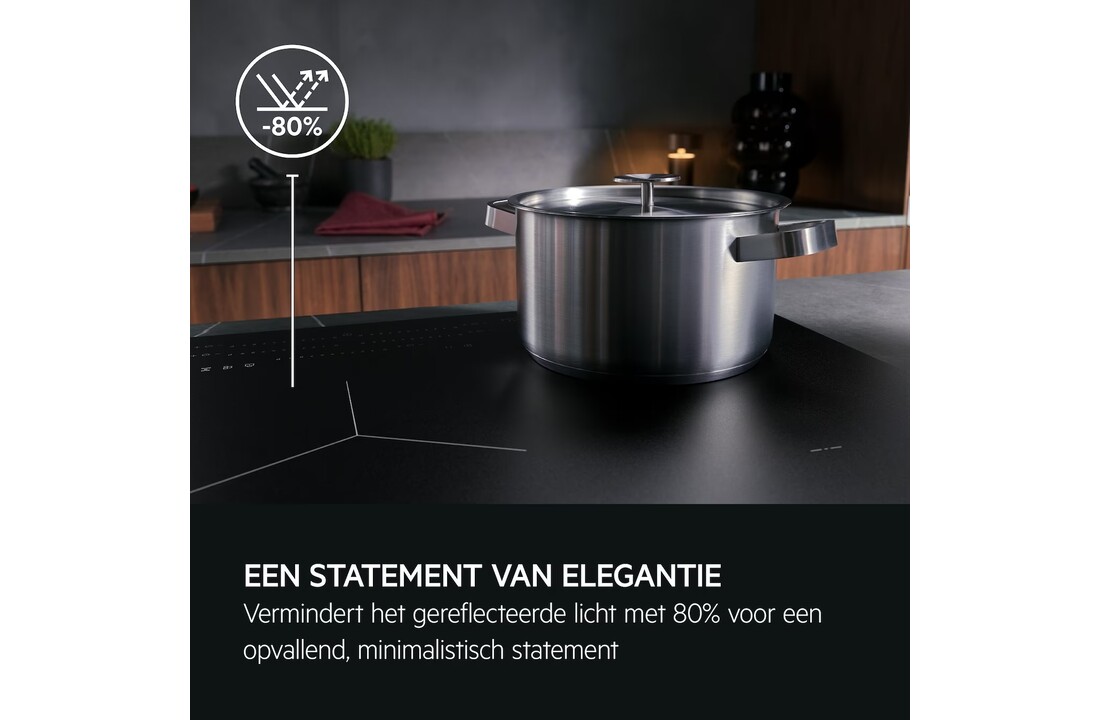 AEG TI64IB1BIZ - Inbouw inductiekookplaat Bridge SaphirMatt 60 cm.