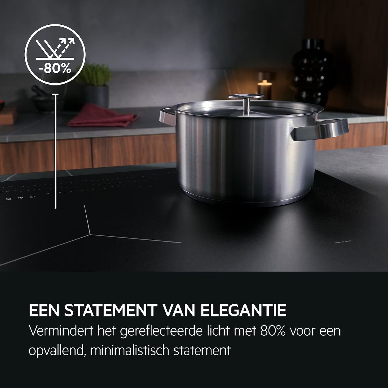 AEG TI64IB1BIZ - Inbouw inductiekookplaat Bridge SaphirMatt 60 cm.