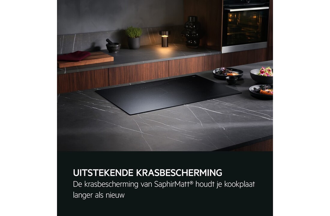 AEG TI64IB1BIZ - Inbouw inductiekookplaat Bridge SaphirMatt 60 cm.