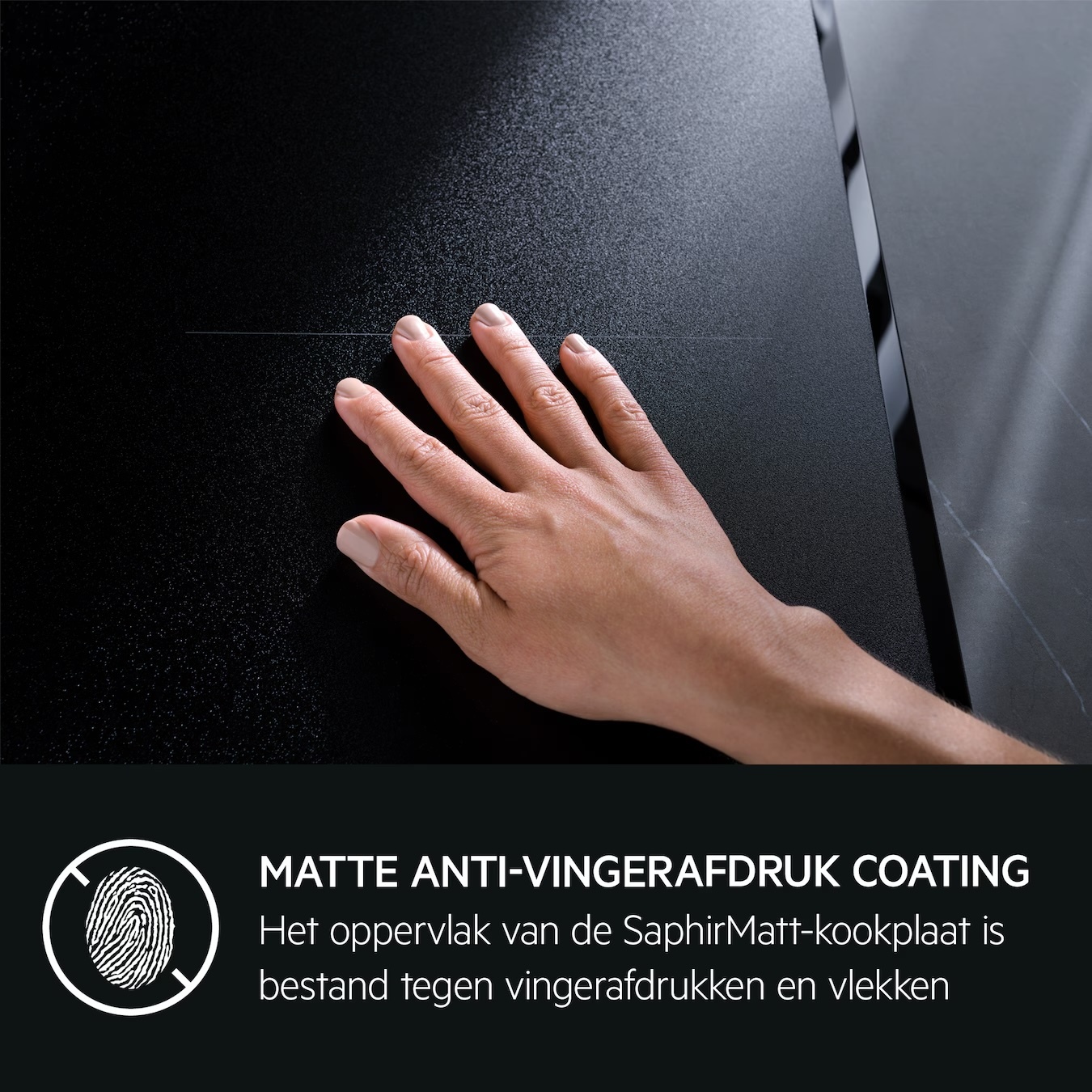 AEG TII84B10FZ - Inbouw inductiekookplaat Bridge SaphirMatt 80 cm.