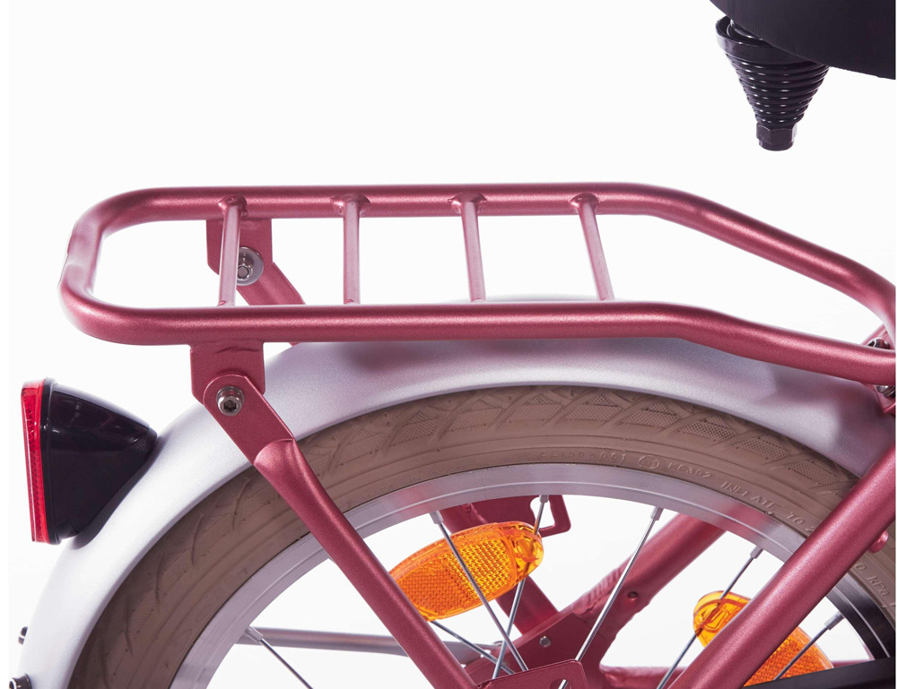 Alpina Cargo meisjesfiets 18 inch Berry Red Matt