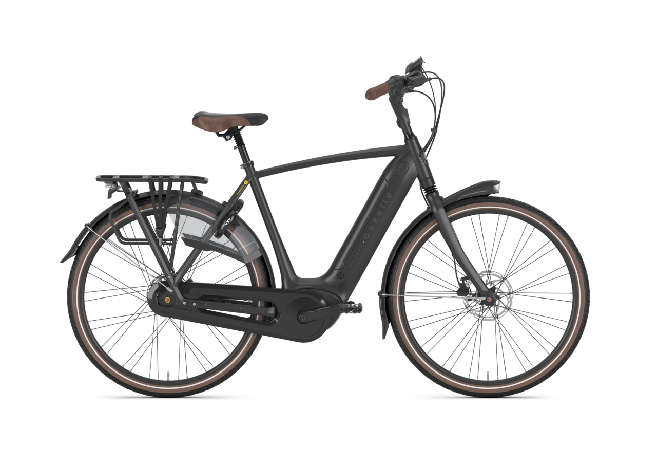Gazelle Grenoble C8 HMB Connect S8 500Wh Heren - Black Mat