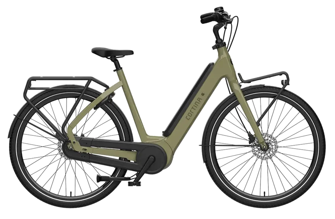 Cortina E-Common Family ActiveLine D57 ENV Urban Elektrische Stadsfietsen moss green