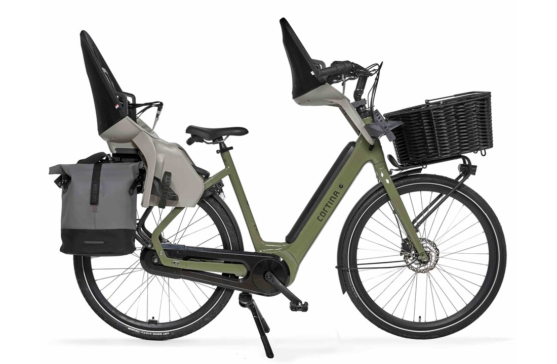 Cortina E-Common Family ActiveLine D57 ENV Urban Elektrische Stadsfietsen moss green