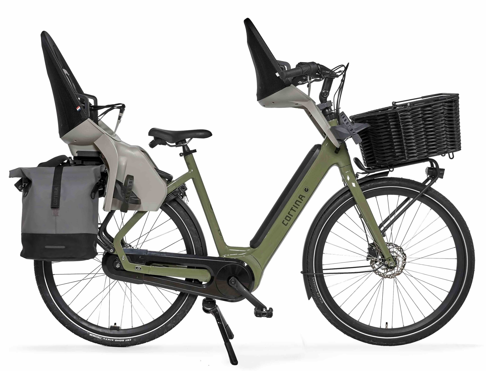 Cortina E-Common Integrated Family Enviolo DB AL+ MM Dames - Moss Green Gloss